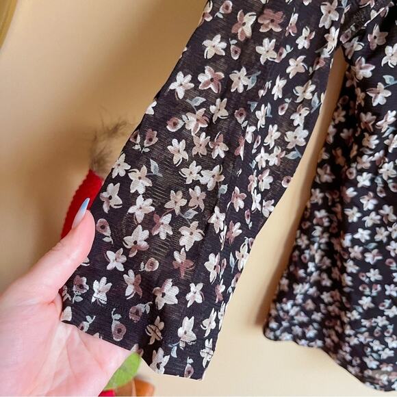 Croft & Barrow Flowy Floral Tunic Size Large - Picture 4 of 6